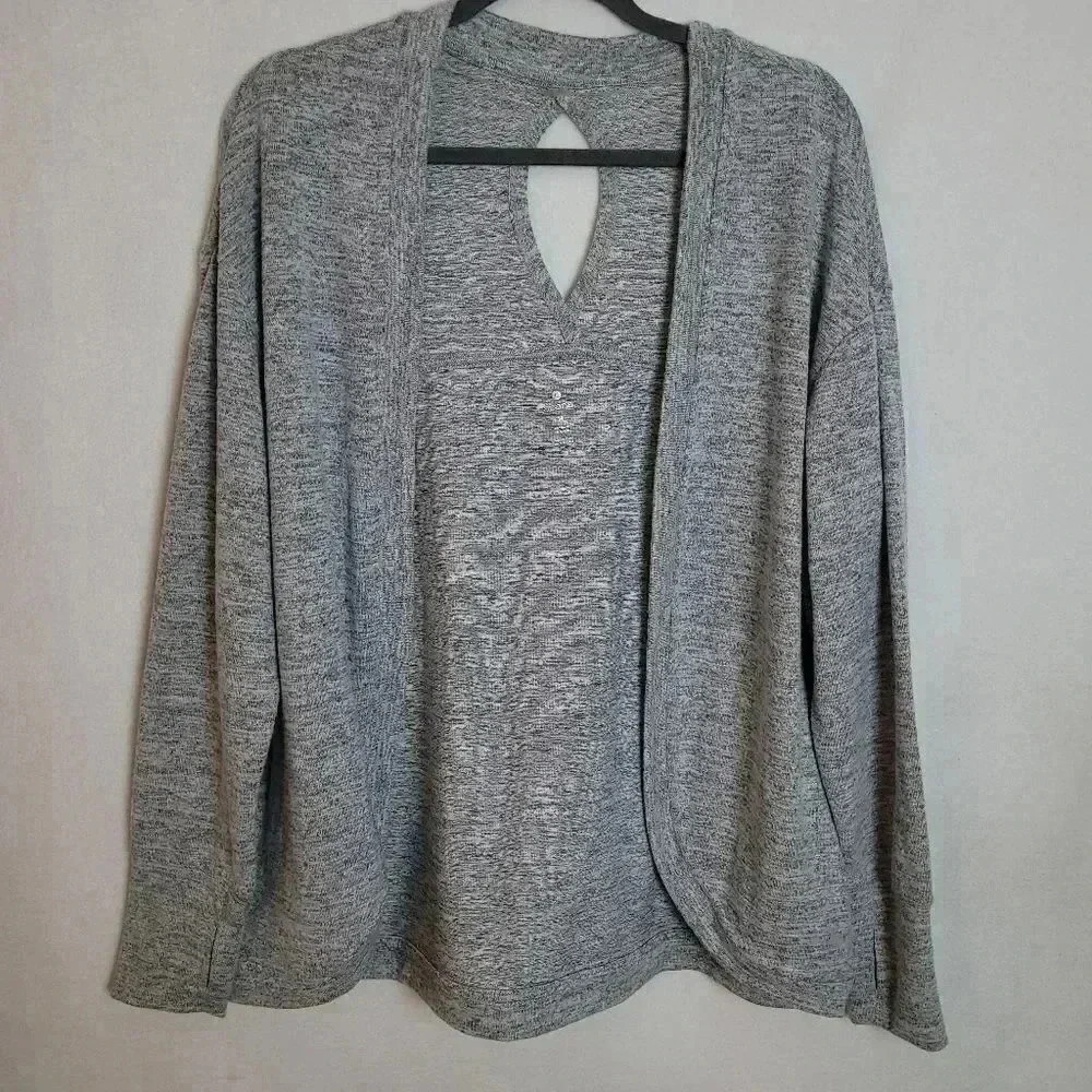 Apana yoga cardigan HEATHER GRAY SIZE M